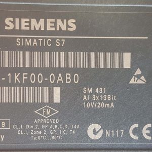 کارت آنالوگ مدل SIEMENS P6ES7 431-1KF00-0AB0 / X56789