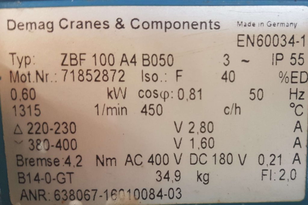 قطعه محرک گیربکس مدل demage cranes & components
