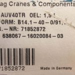 demage cranes & components AUV40TR