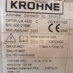 فلومتر مدل KROHNE NL-3313 LC / CG30011100