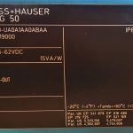 فلومتر مدل ENDRESS+HAUSER 50W50-UA0A1AA0ABAA